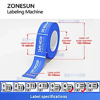 Машина для двусторонней маркировки бутылок с маслом и моющим средством ZONESUN ZS-TB600D F-Style3