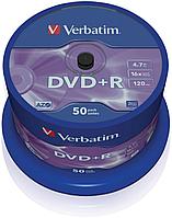 Диск DVD-R Verbatim 16 x 4.7GB 700MB, SP-050 Matt Silver