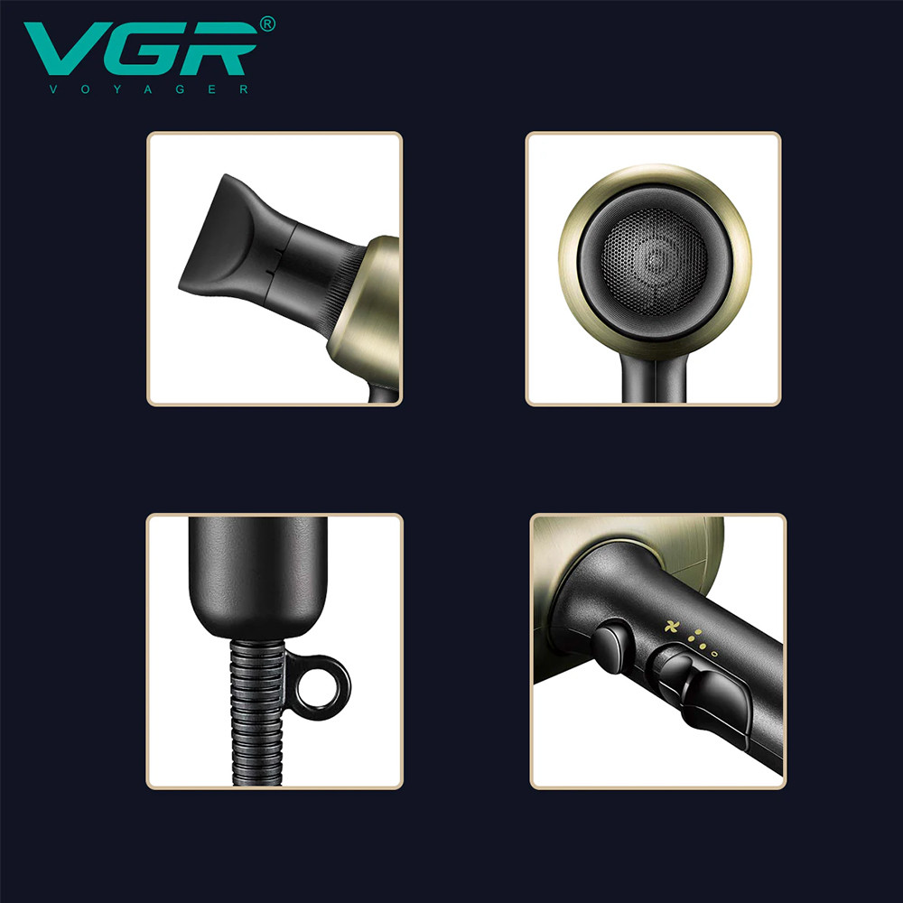 Профессиональный фен VGR V-453 с диффузором 2200