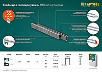 KRAFTOOL тип 18GA (55/90/C) 20 мм, 5000 шт, скобы для степлера (31789-20)3