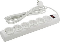 Сетевой фильтр Defender DFS-153, 6 розеток, 3м, White