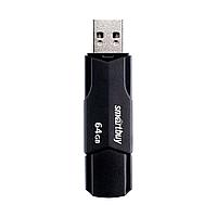 Флеш-диск 64 GB SMARTBUY Clue, USB 2.0, черный, SB64GBCLU-K1