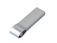 USB 3.0-флешка на 32 Гб с мини чипом и боковым отверстием для цепочки, серебристый2