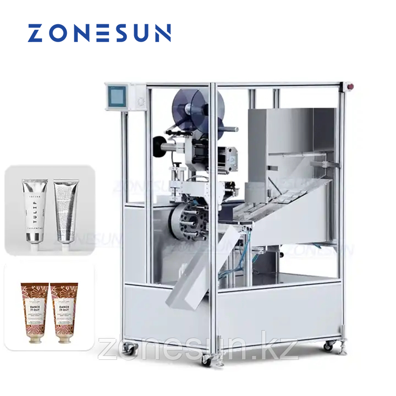 ZONESUN ZS-TB160T АВТОМАТИЧЕСКАЯ ЭТИКЕТИРОВОЧНАЯ МАШИНА ДЛЯ КРУГЛЫХ МЯГКИХ ПЛАСТИКОВЫХ ТУБ