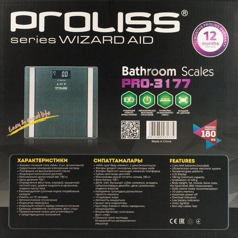Весы-анализаторы "умные" напольные PROLISS Wizard Aid с расчетом показателей состава тела (Розовый фламинго)