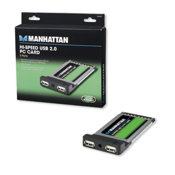 I/O Card, Manhattan, PC card USB 2.0 2 Port (516167)