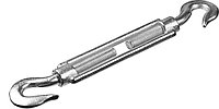 STAYER DIN 1480 М12, талреп крюк-крюк, 4 шт (30525-12)