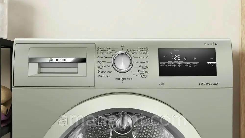 Сушильная машина BOSCH WTN86202ME серебристая