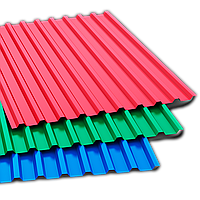 Профлист С21 окрашенный 0.5х1000 (RAL 6033 бир.-мята)