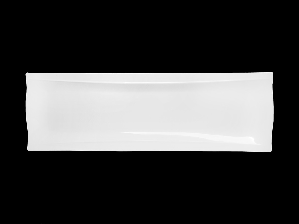 Блюдо прямоугольное узкое 39 см Royal White TU1895-1 (набор 6шт) TUDOR