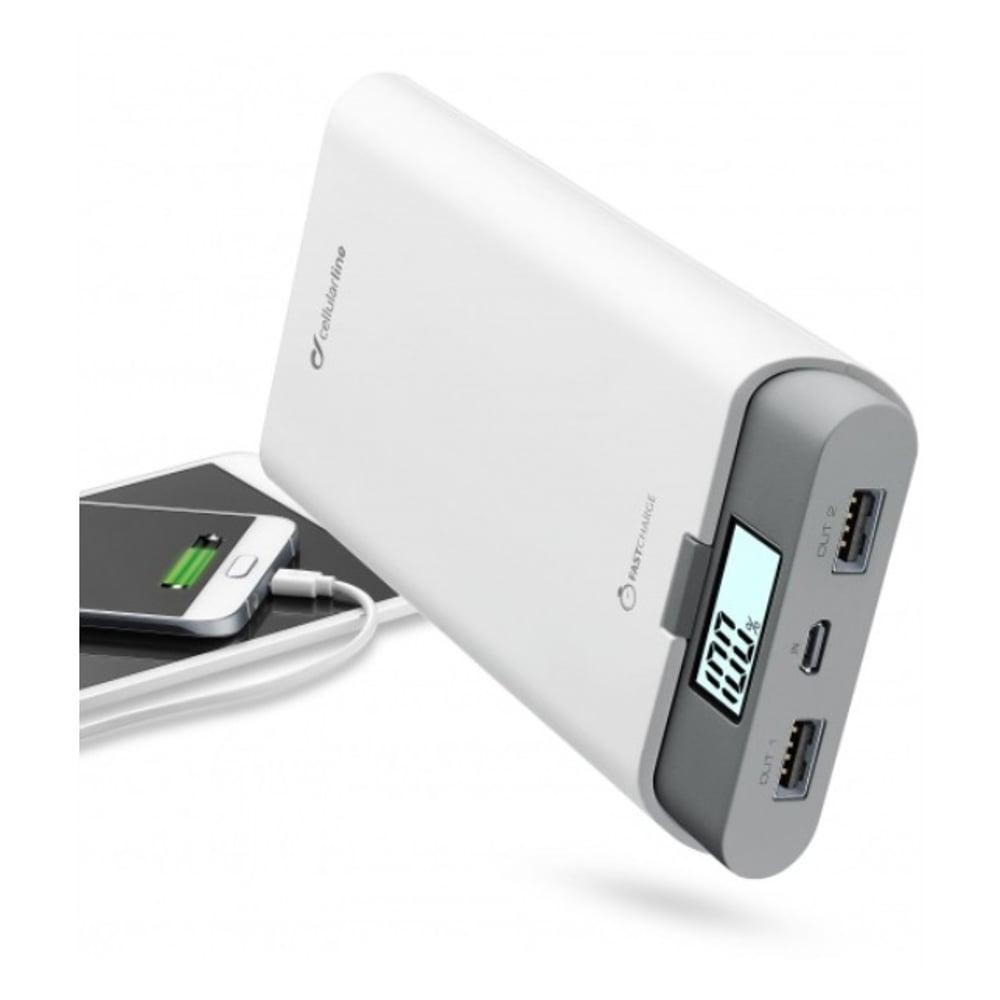 Cellular Line Power Bank 20000mAh White - FREEPOWER 20000