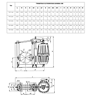 Тормоз колодочный ТКГ-300 (рамка, с колодкой)2