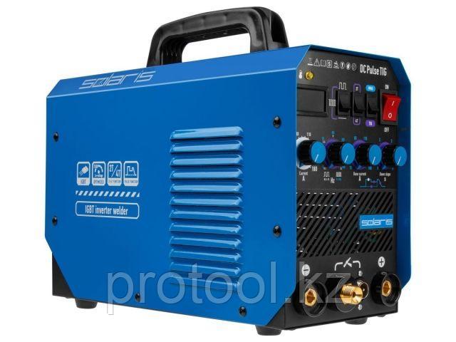 Инверторный аппарат аргонодуговой сварки SOLARIS TIG-200P (DC TIG; HF; Pulse; MMA; 180 A; 150 В-240 В)